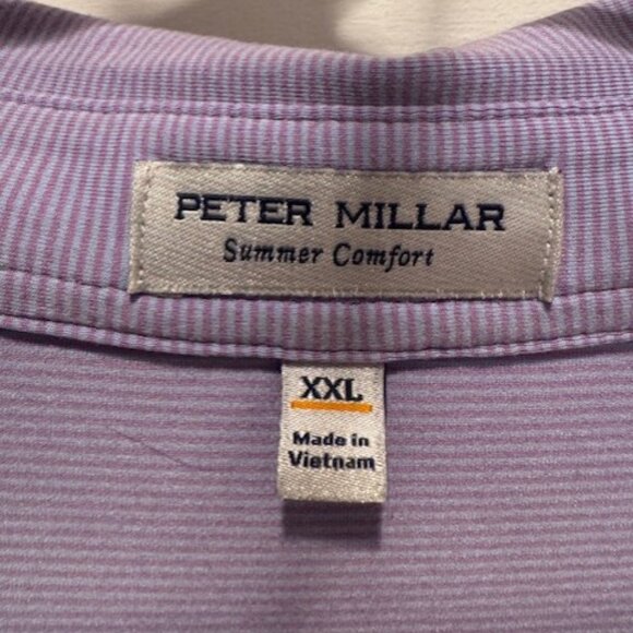 Men's Peter Millar Summer Comfort Purple XXL Polo - Picture 1 of 2